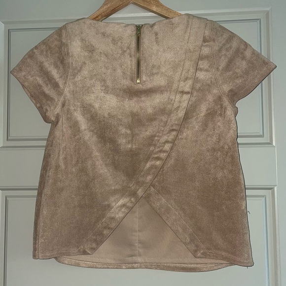 NWOT Faux Suede Shirt - Picture 4 of 5